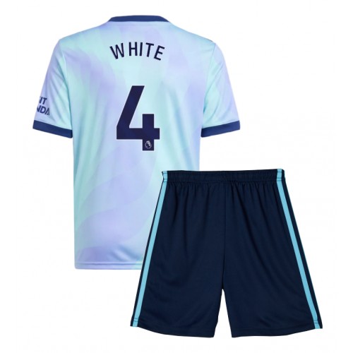 Dětský fotbalový dres Arsenal Ben White #4 2024-25 Třetí Krátký Rukáv (+ trenýrky)